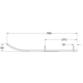 Sno-X slidžių montavimo dalis Lynx / Ski Doo 380-583 95-02