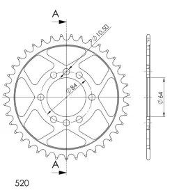 Supersprox Rear sprocket 1826.39 39t