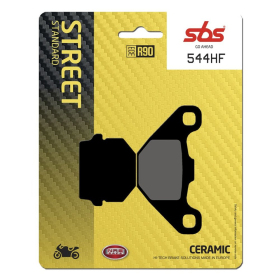 SBS HF Street 544HF Ceramic Organic Brake Pads Aprilia / Can Am / Cectek / CPI / Derbi / Kawasaki / Polaris / Suzuki / Yamaha 50-500cc 81-22