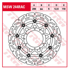 TRW Front Brake Disc Wave HONDA CBR 600F 01-07