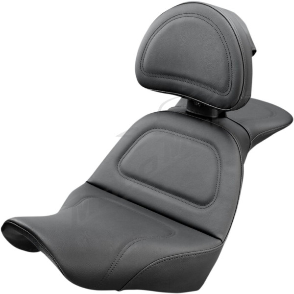 SADDLEMEN Explorer Smooth Seat With Backrest Harley Davidson FLSB / FXLR / FXLRS / FXLRST 1750-1923 18-25 