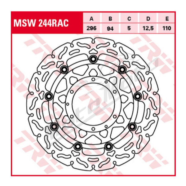 TRW Front Brake Disc Wave HONDA CBR 600F 01-07