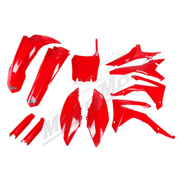 UFO Plastics set with fork guards red Honda CRF 250-450R 13-17