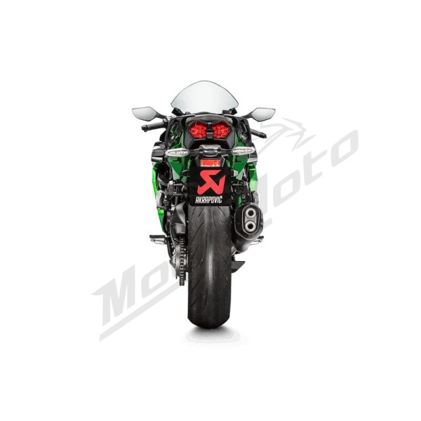 AKRAPOVIC Slip-On Line Muffler Titanium / Carbon Fiber Kawasaki H2 1000SX 18-20