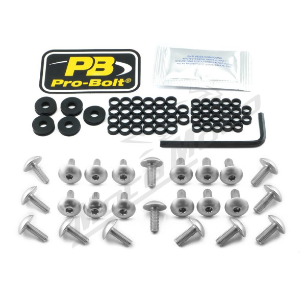 PRO BOLT Aliuminio apdailų varžtų rinkinys Kawasaki ZX-6R 600cc 09-12
