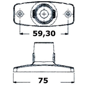 Osculati Evoled 360° mooring light AISI 316 SS