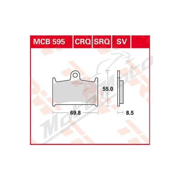TRW SV Series Sindered Brake Pads Indian / MZ / Suzuki / Triumph / Yamaha 600-2300cc 88-18
