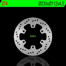 NG BRAKES 274 Front Round Fixed Brake Disc APRILIA RX / PEGASO / TUAREG  / MBK X-LIMIT / YAMAHA  DT 50 88-19