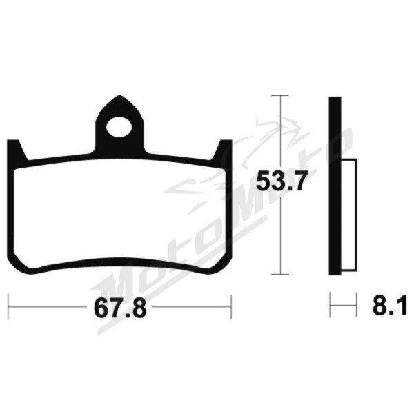TECNIUM Sintered Metal Brake Pads MTR122 Honda Hornet / VTR / CBR / CB / NT / NSR 250/1000 90-07