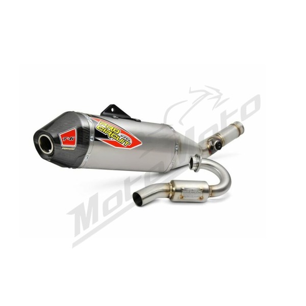 PRO CIRCUIT T-6 Euro Exhaust System Stainless Steel/Titanium/Carbon Fiber Yamaha YZ 250F 17-18
