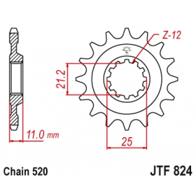 Front sprocket JTF824