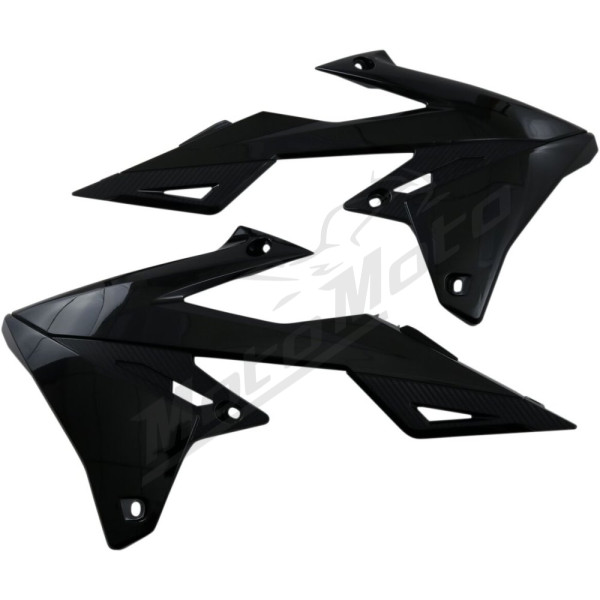 UFO Juodi radiatoriaus šoniniai plastikai Suzuki RM-Z 250-450cc 18-26