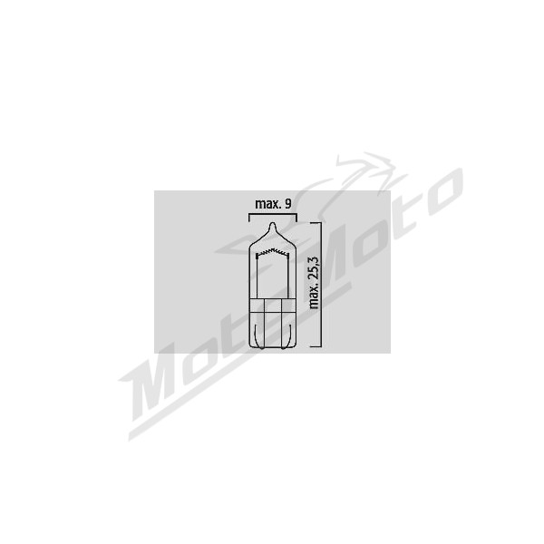 FLOSSER Filament Glass Wedge Bulbs 12V 5W 10pcs