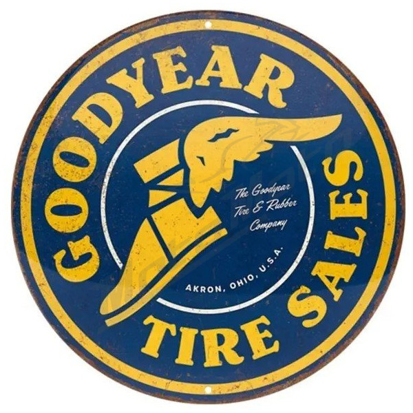 Apvali lentelė GOODYEAR TIRE SALES Ø35cm