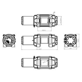 BRONCO HDQS Winch 1133kg synthetic line