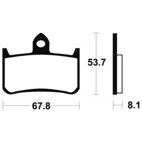 TECNIUM Street Organic Brake pads MA122 Honda NSR 250R 88-90