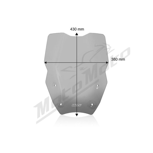 WRS CAPONORD Windshield Smoke BMW R1300GS ABS 23-25