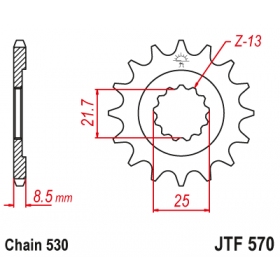 Front sprocket JTF570