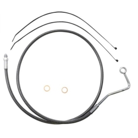MAGNUM SHIELDING Karbon Fiber Mid-Line Brake Line ABS Harley Davidson FLH / FLHR / FLHTK / FLTRXS / FLTRXST 1690/1977 14-24 124.5cm