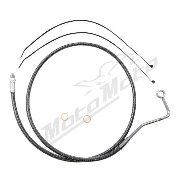 MAGNUM SHIELDING Karbon Fiber Mid-Line Brake Line ABS Harley Davidson FLH / FLHR / FLHTK / FLTRXS / FLTRXST 1690/1977 14-24 124.5cm