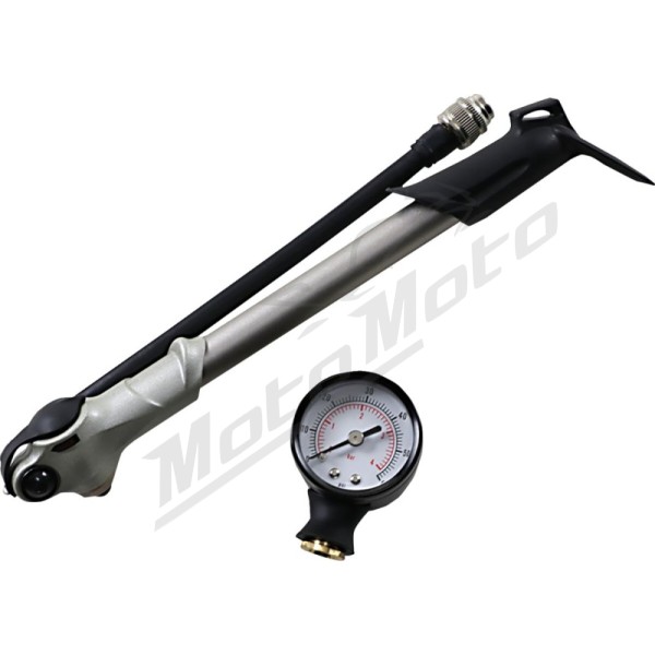 DRAG SPECIALTIES Aukšto slėgio oro pompa su integruotu manometru 0 psi - 30 psi