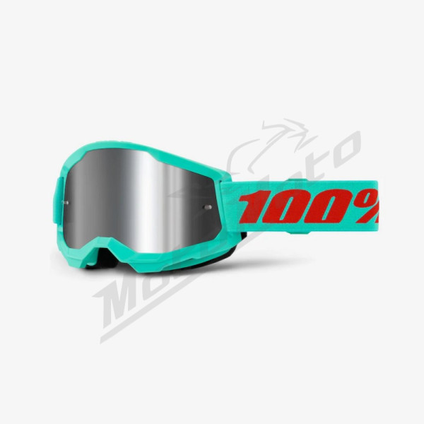 100% goggles model loss 2 maupiti - mirror silver lens