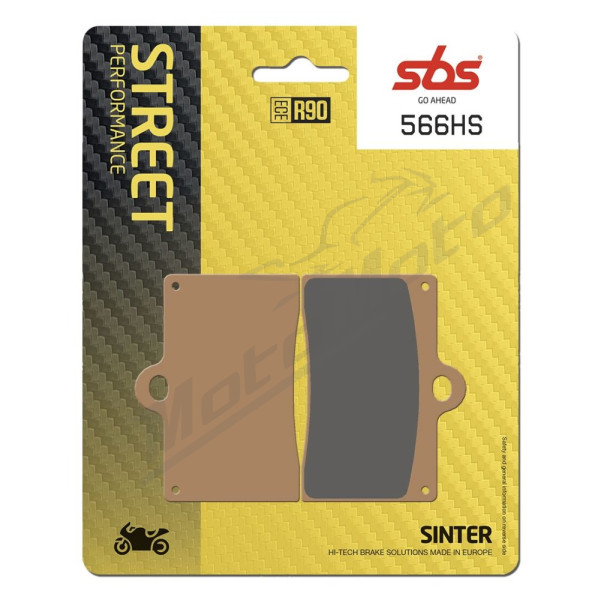 SBS HS Street Excel 566HS Sintered Front Brake Pads Aprilia / Beta / Bimota / Cagiva / Ducati / MZ / Sachs / Tm Racing / Yamaha 125-1100cc 75-21