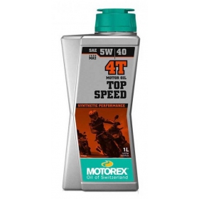 Alyva MOTOrex TOP SPEED 5W/40 Sintetinė - 4T - 1L