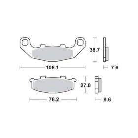 BRAKE PADS FERODO FDB508P / MCB586 STANDARD PLATINUM