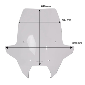 WRS Priekinis Stiklas Caponord BMW R 1300 RS/RT 25-> Tamsintas