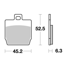 Sbs Brakepads 145HM CPI / MBK / Quadro / Yamaha 