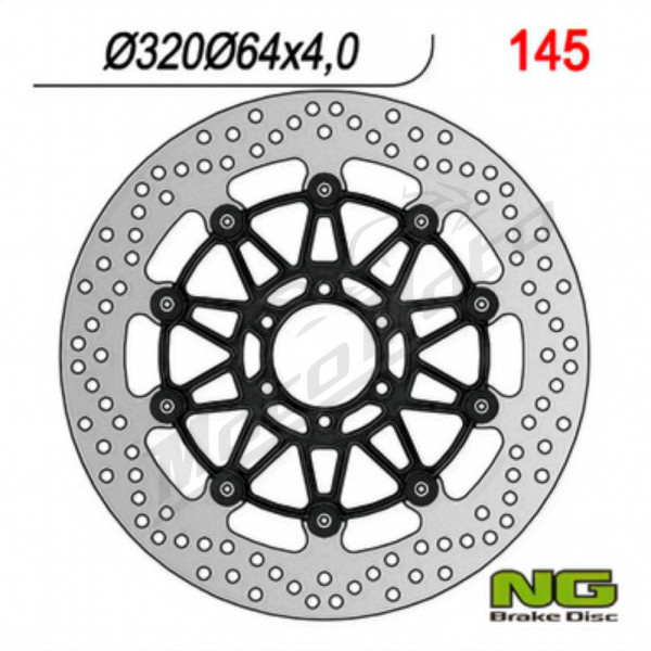 NG BRAKES Front Floating Brake Disc 320mm Benelli / Bimota / Ducati / Yamaha 250-1130cc 87-17