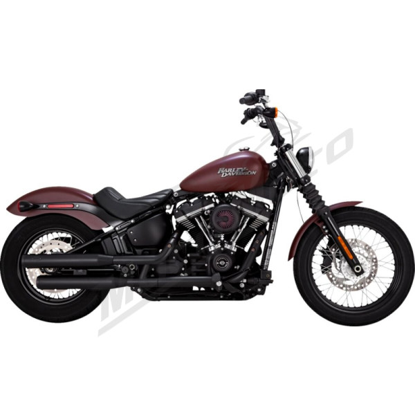 VANCE & HINES Eliminator 300 Slip-On Mufflers Black Harley Davidson FXLRST / FXLR / FLFBS / FLFB 1750-1923cc 18-25