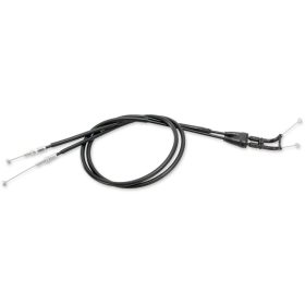 MOOSE OFFROAD Black Vinyl Throttle Cable Kawasaki / Suzuki 250-450cc 04-07