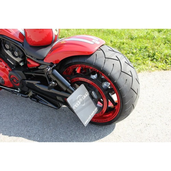 CULT WERK Valstybinio numerio laikiklis 170x170mm Harley Davidson 1130-1250cc 2002-2017