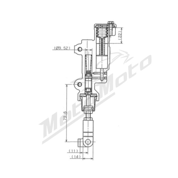 NISSIN Master Cylinder For Rear Brake Honda CRF 250-450cc 02-26