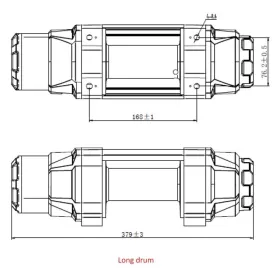 BRONCO HDCS Winch 2045kg synthetic line
