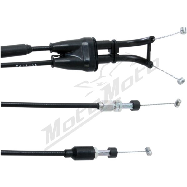 MOOSE OFFROAD Black Vinyl Throttle Cable Yamaha TT / TT-R / TW / XT 200-350cc 84-06