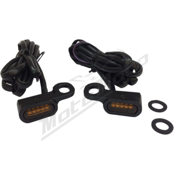 DRAG SPECIALTIES LED Handlebar Marker Lights Harley Davidson FLHTCU / FLHTCUL / FLHTK / FLHTKL / FLHTKSE / FLHX 1250-1800cc 09-17