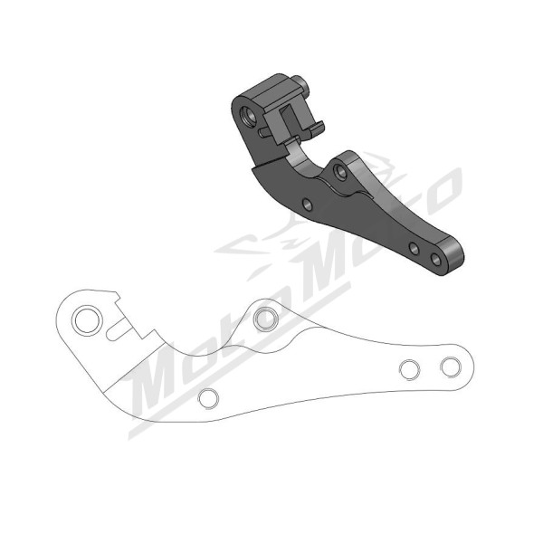 MOTO-MASTER SM Street Priekinių stabdžių suporto laikiklis 320mm Gas Gas / Husaberg / Husqvarna / KTM / SWM 125-570 09-26