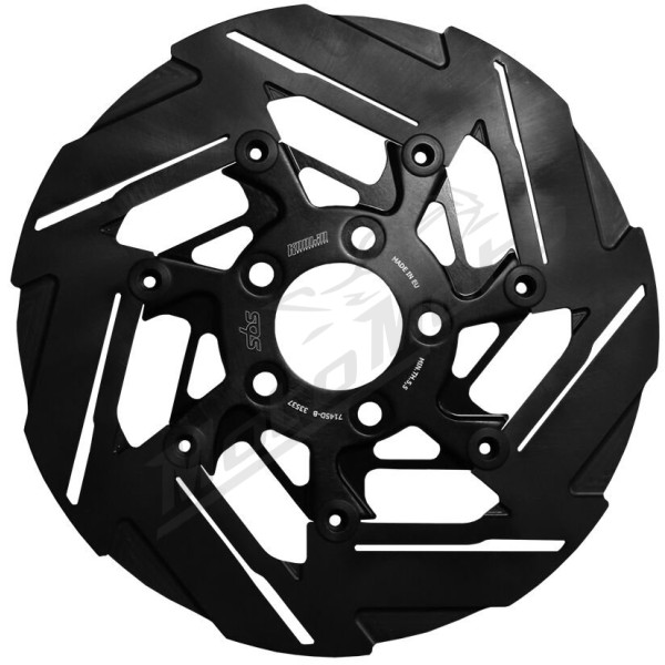 SBS Rear Black Brake Rotor Designed by Kodlin Harley Davidson FXST / FXLRST / FXDC / FXBBS / FLFBS / FLD 1450-1923cc 04-25