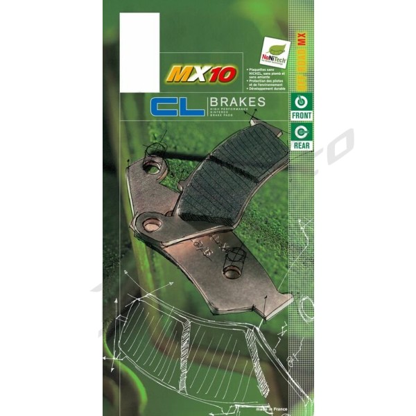 CL BRAKES Off-Road Sintered Metal Brake pads - 1243MX10