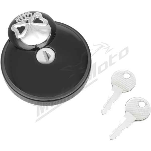 DRAG SPECIALTIES Screw-In Locking Skull Gas Cap Harley Davidson FLD / FLDE / FLFB / FLFBS / FLH / FLHC 1340-1977cc 87-24