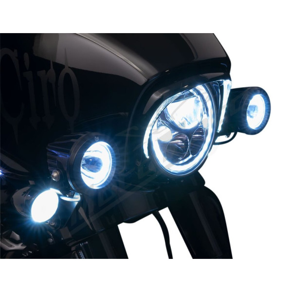 CIRO TAC-10 Light Cannons Harley Davidson FLH / FLHT / FLHX / FLHXS 1690-1923cc 14-23