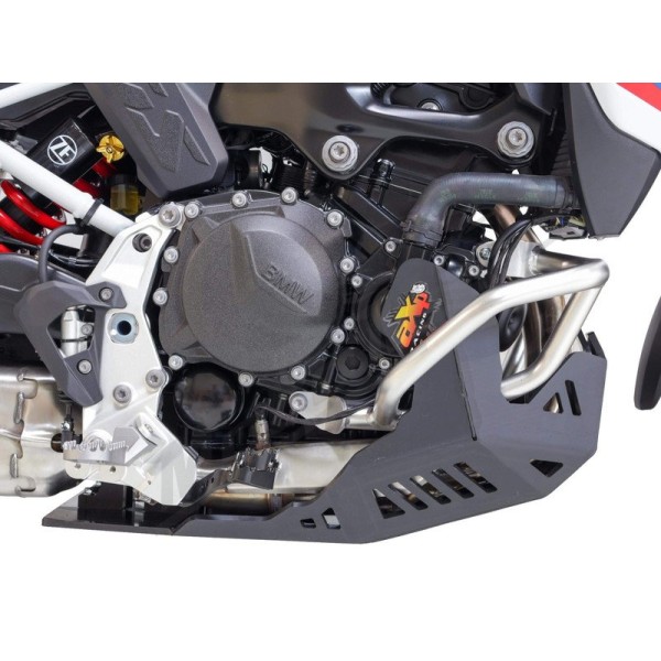 AXP Adventure Skid Plate HDPE 8mm Black BMW F900GS 24-26 (BMW crash bars)