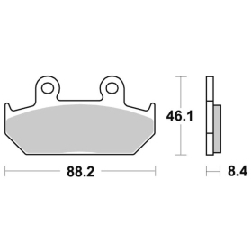 Sbs Brakepads Sintered Honda CBR / NX / VFR 650-1000cc 86-96