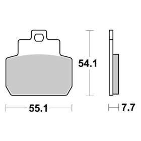 Sbs Brakepads 191MS Maxi Sinter GILERA / PIAGGIO / VESPA