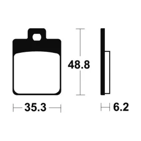 TECNIUM Maxi Scooter Sintered Metal Brake pads MSS368 Sym / Vespa / Piaggio / Benelli / Gilera 50/300 98-24