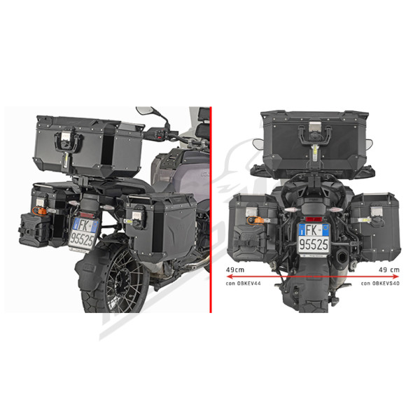 GIVI Monokey Cam Side Šoninių daiktadėžių laikiklis BMW R 1300GS Adventure 2025