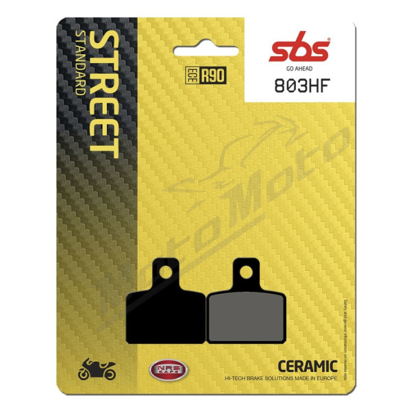 SBS 803HF Street Ceramic Organic Brake Pads Aprilia / GasGas / Husqvarna / Jotagas / Sherco / TRS 50-300cc 00-22